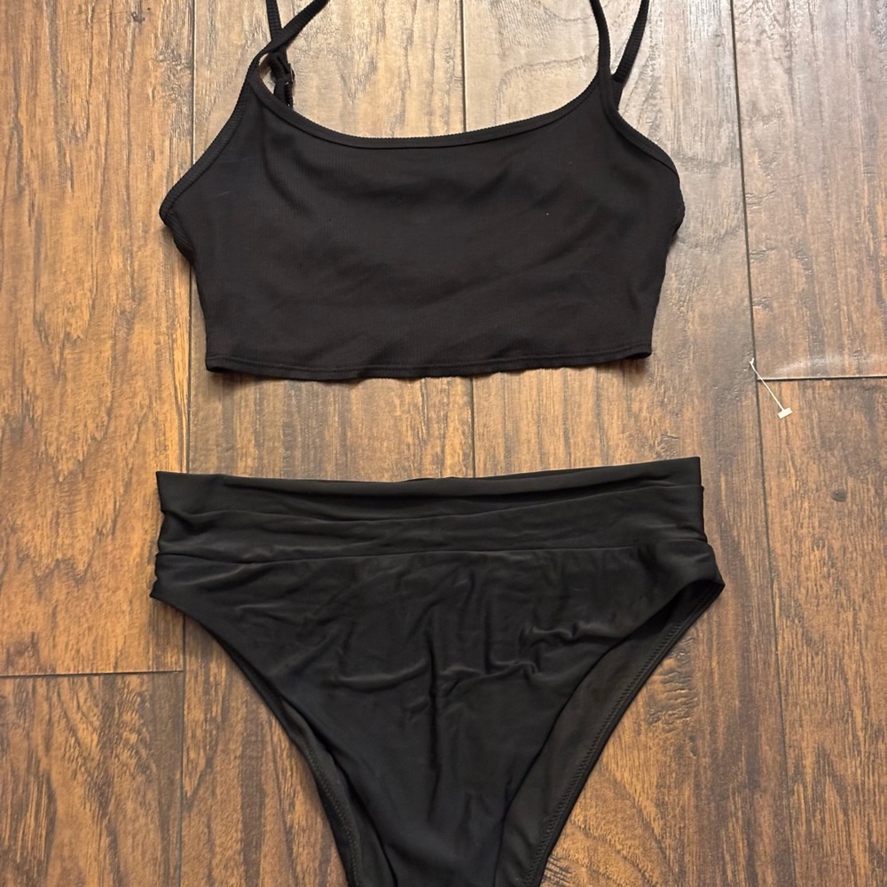 Black Two-Piece Bikini Set